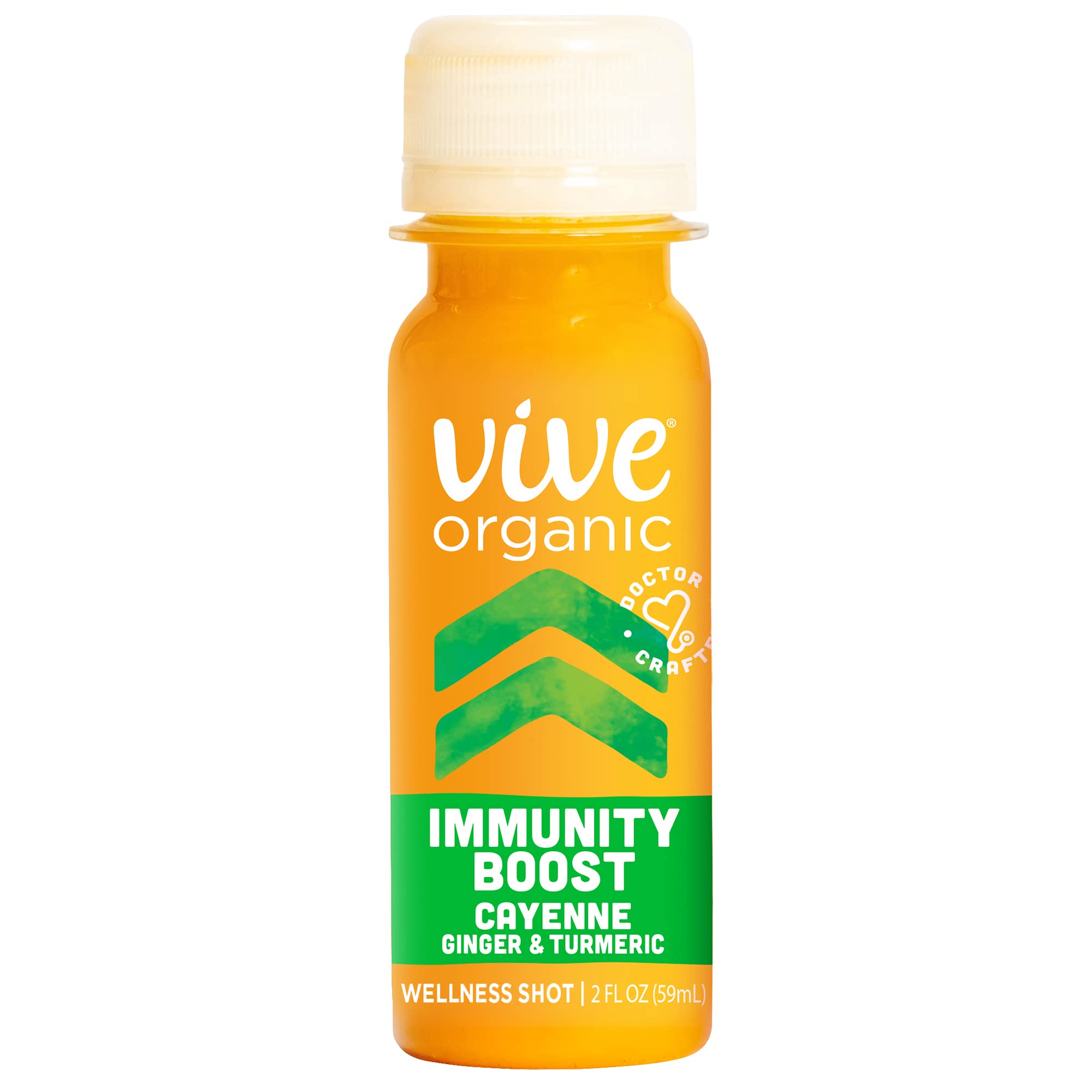 Vive Organic botella de cerca mostrando color y consistencia concentrada
