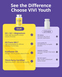 VIVI Youth cápsula abierta con aceite interior para mejor absorción