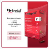 Vivioptal Active comparación de tamaño para dosificación clara