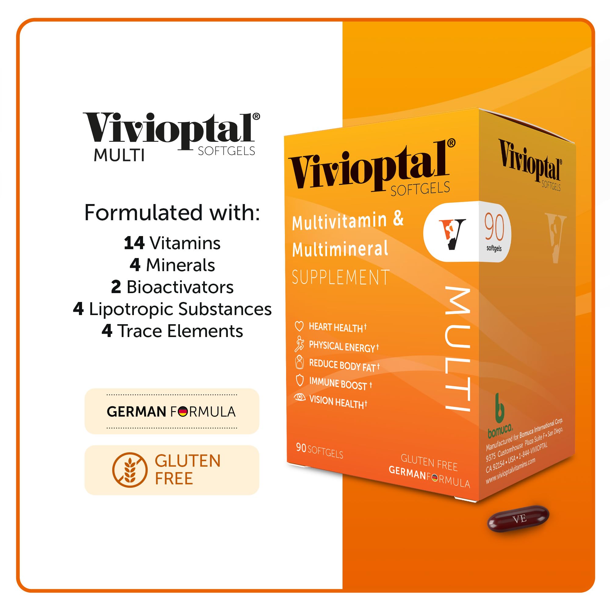 Vivioptal cápsula en mano indicando toma diaria cómoda y rápida