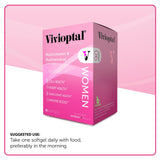 Vivioptal Vitamins softgel en mano para comparar tamaño y facilidad