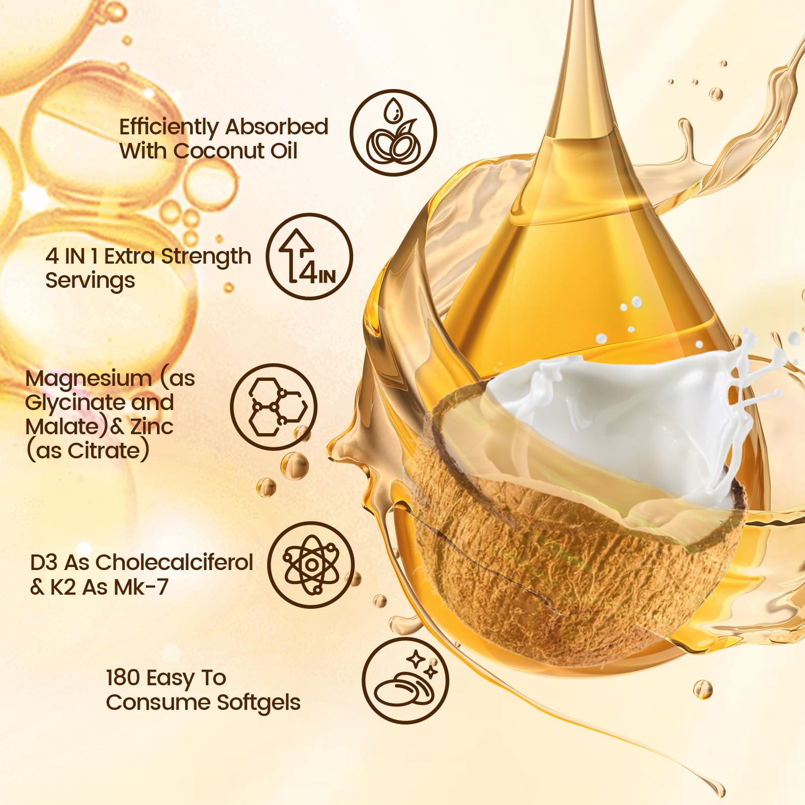 VivoNu cápsula abierta mostrando aceite MCT y contenido ligado para mejor absorción