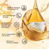 VivoNu cápsula abierta mostrando aceite MCT y contenido ligado para mejor absorción