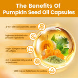 VivoNu aceite de semilla de calabaza brillante que destaca pureza