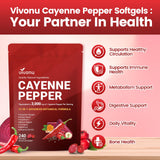 VivoNu etiqueta con lista de ingredientes botánicos y vitaminas
