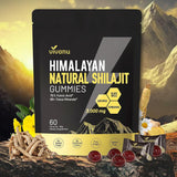 VivoNu paquete de gomitas Shilajit mostrando diseño y beneficios visibles