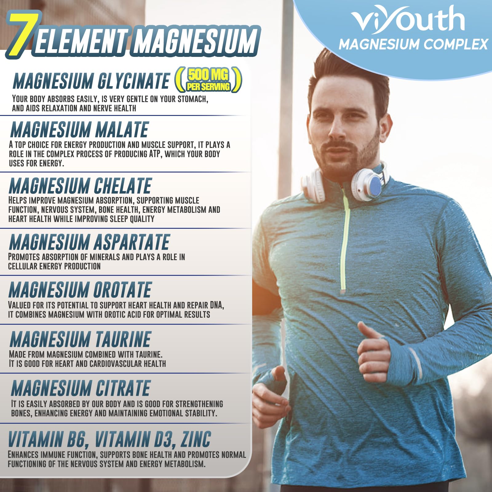 VIYOUTH etiqueta con lista de ingredientes y certificaciones de calidad