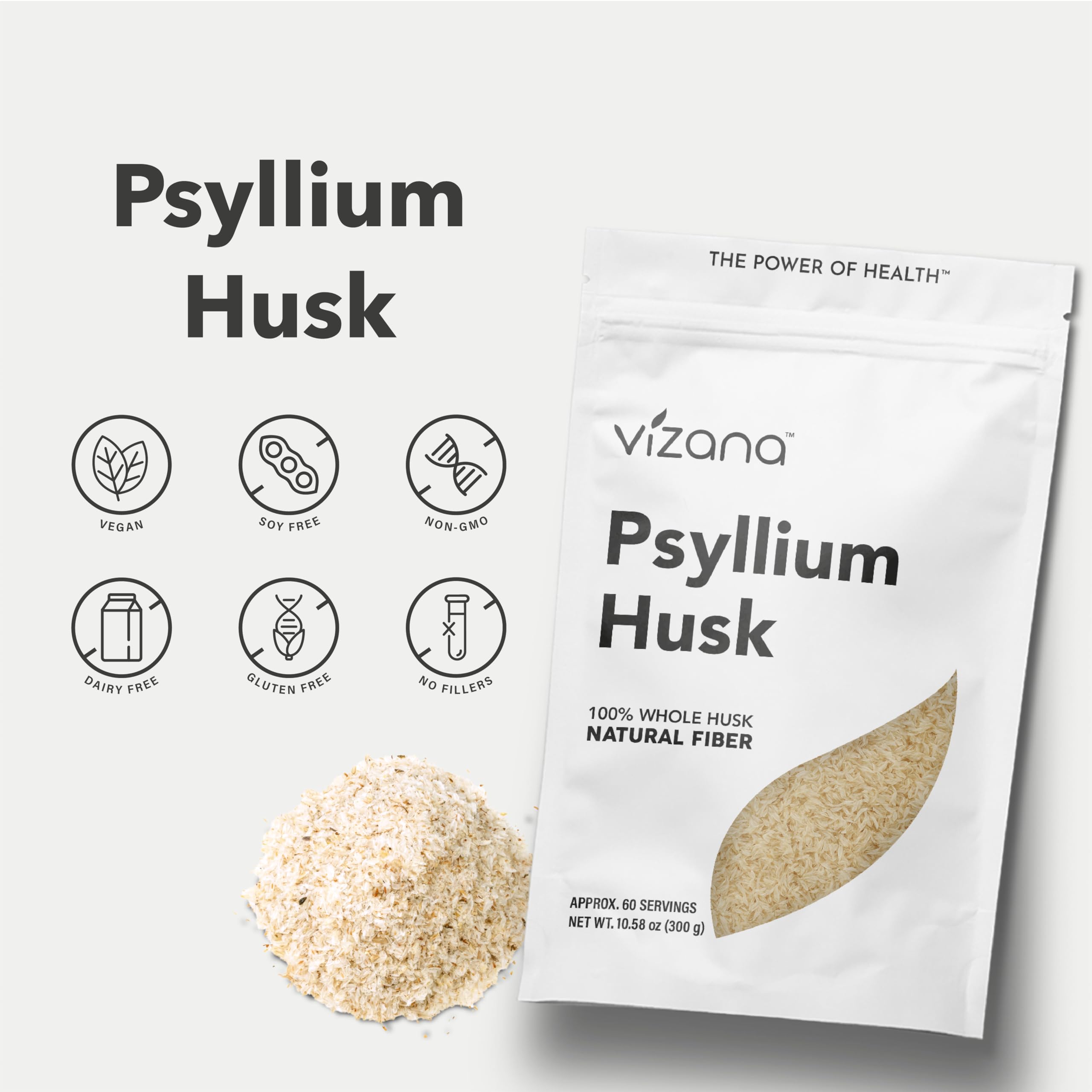 Vizana Nutrition cucharada de 5 g para comparar tamaño y porción conveniente