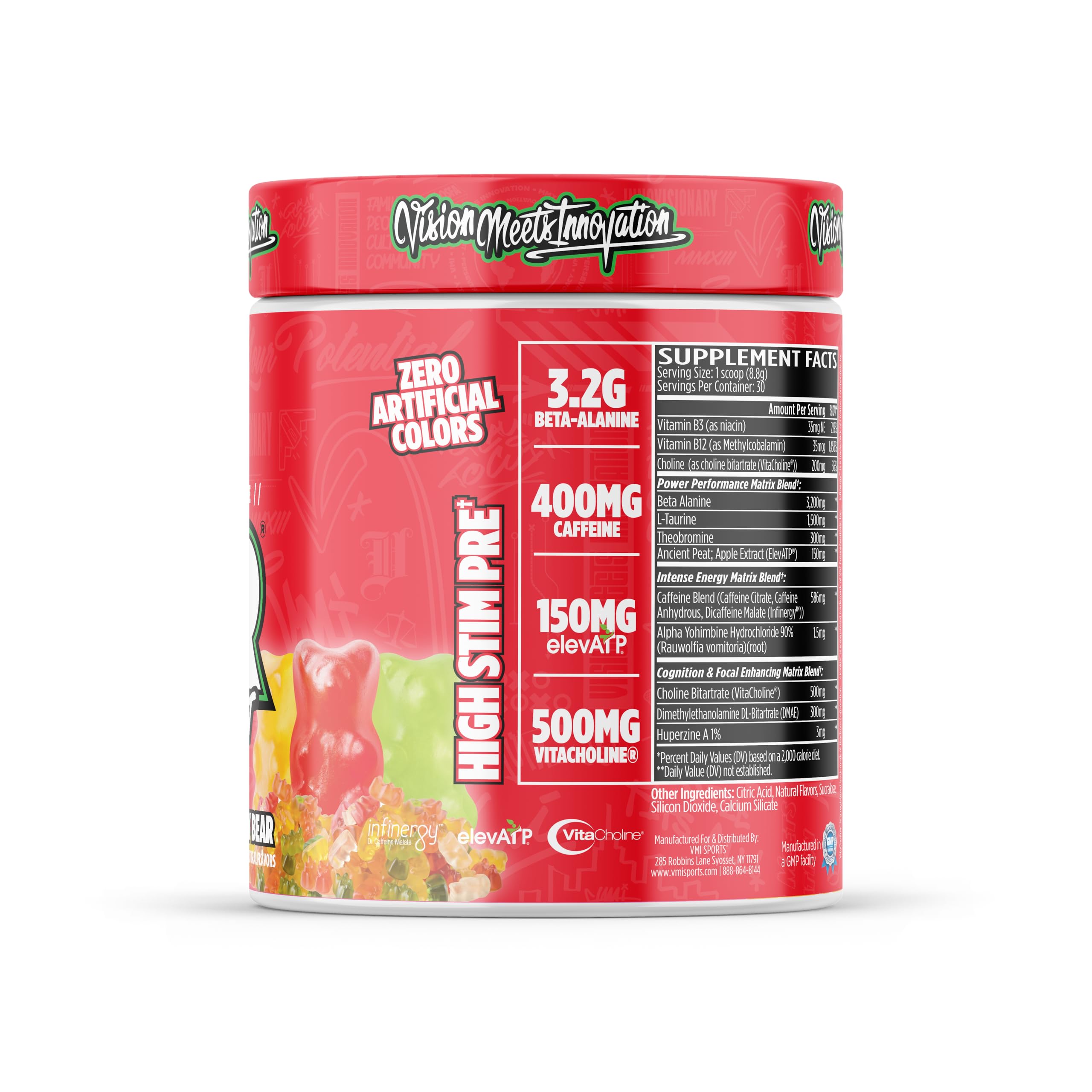 Vaso con KXR preparado VMI Sports en uso, energía inmediata antes del entrenamiento