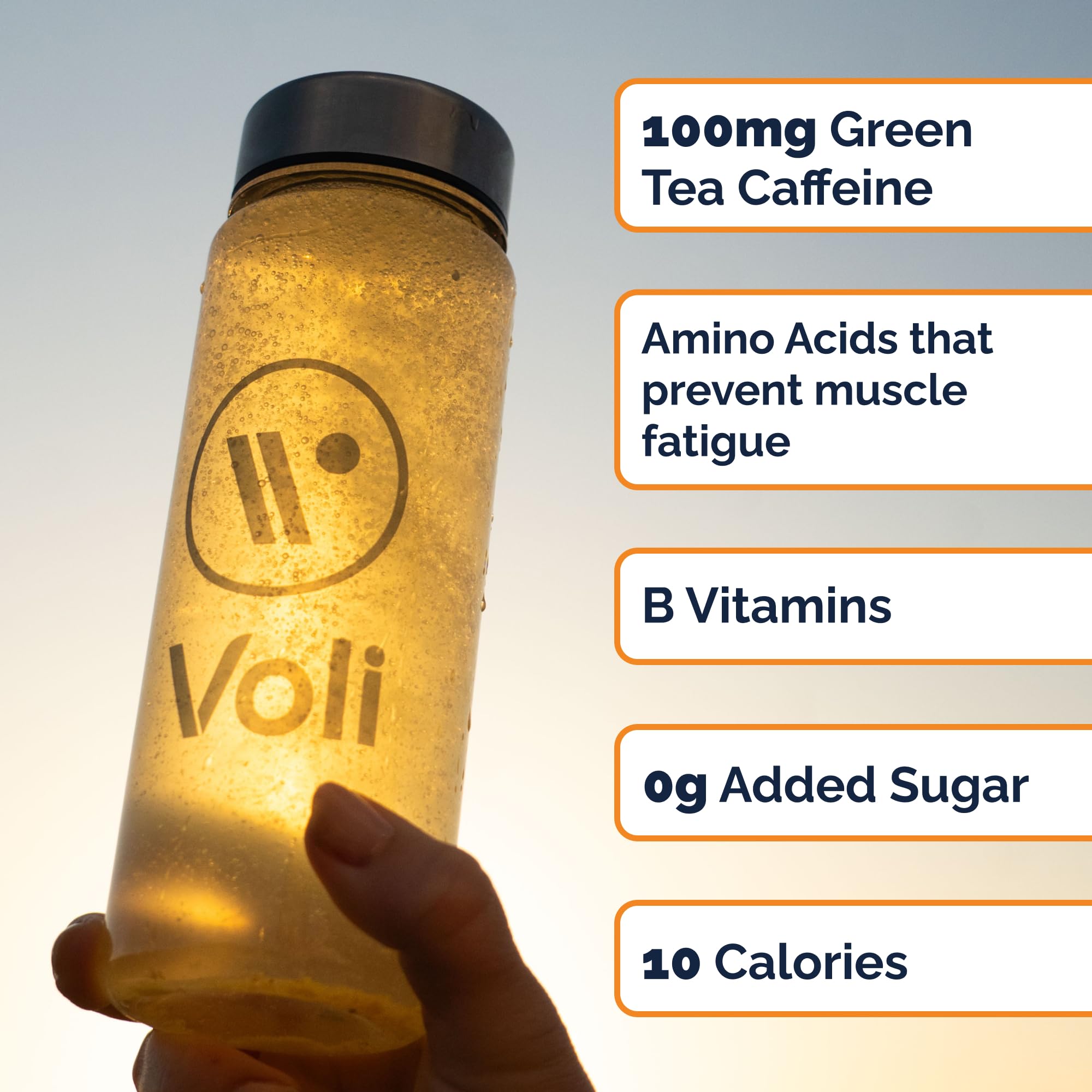 Voli Wellness sobre en mano para mostrar tamaño portátil ideal para viaje