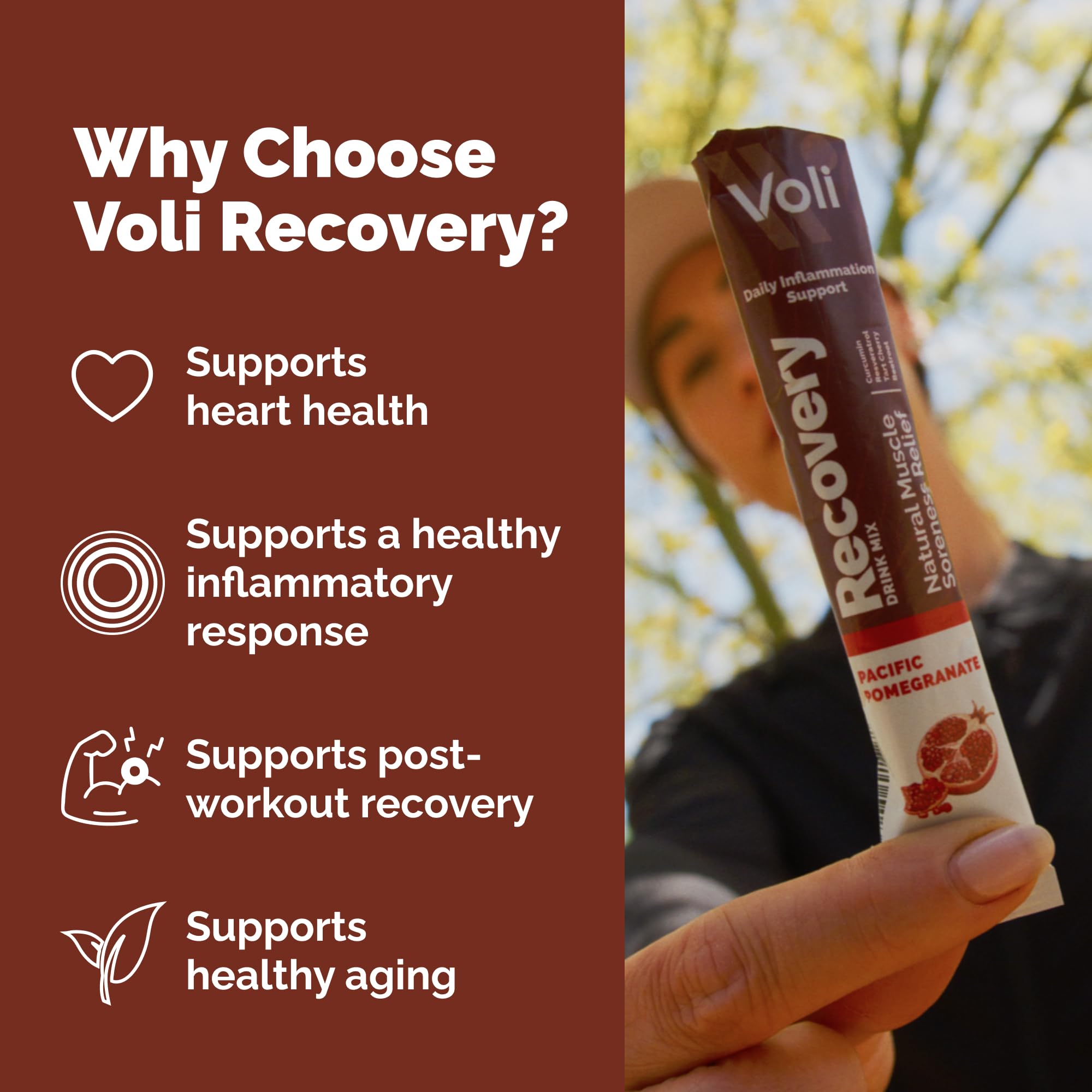 Voli Wellness uso en gimnasio mezclado en botella resaltando conveniencia post-entrenamiento