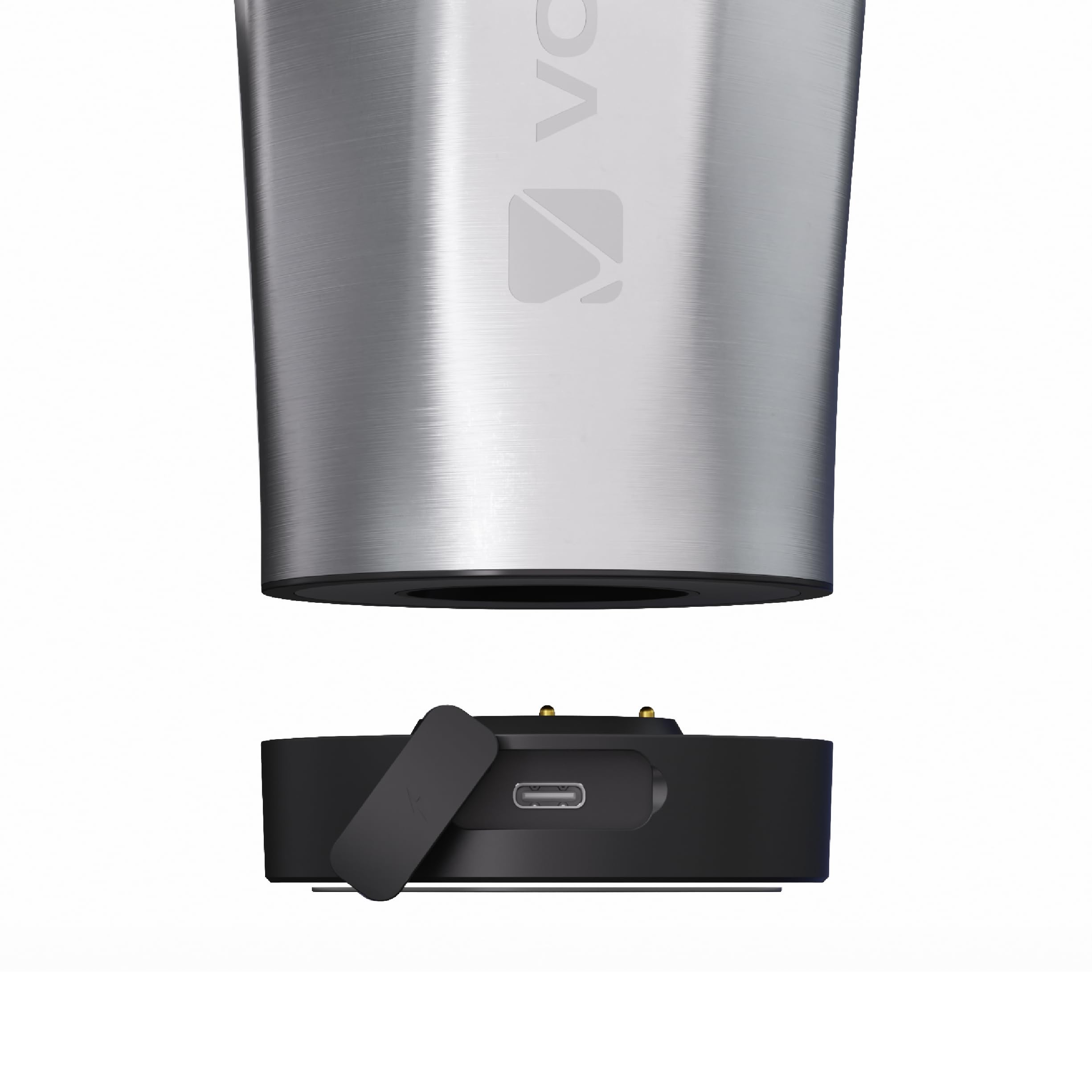 VOLTRX ChillMix junto a mano para comparar la capacidad de 16 oz