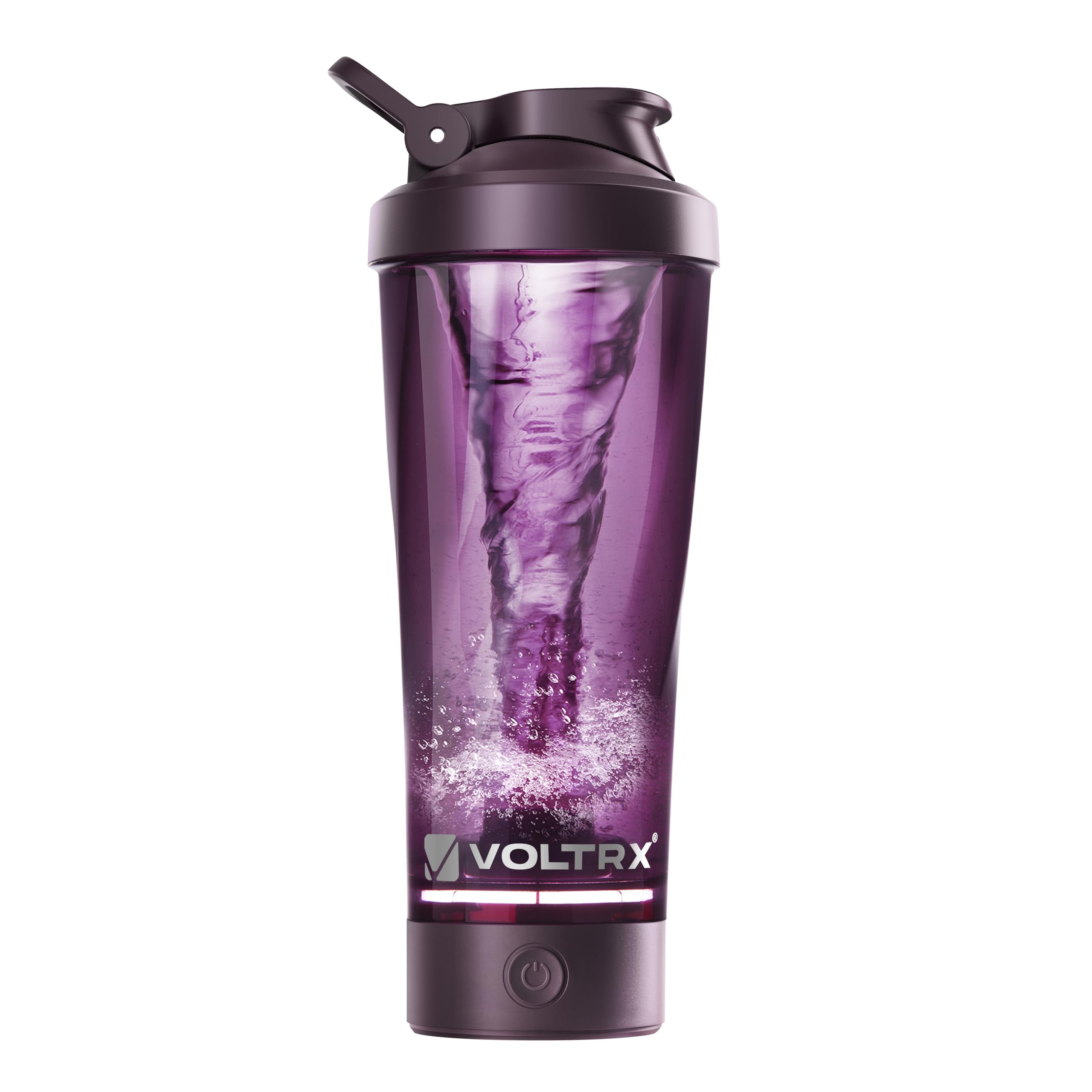 VOLTRX vaso frontal mostrando diseño y capacidad, ideal para batidos sin grumos