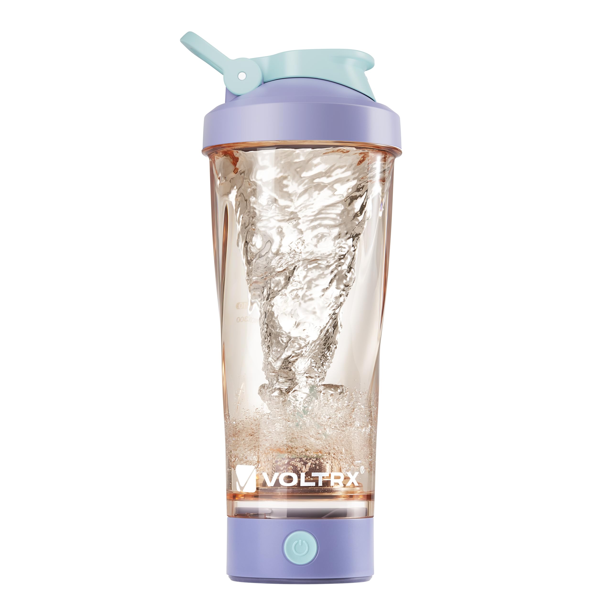 VOLTRX VortexBoost vista frontal del vaso Cosmic Purple, mezcla rápida y clara