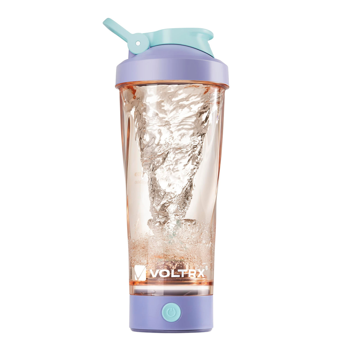 VOLTRX VortexBoost vista frontal del vaso Cosmic Purple, mezcla rápida y clara