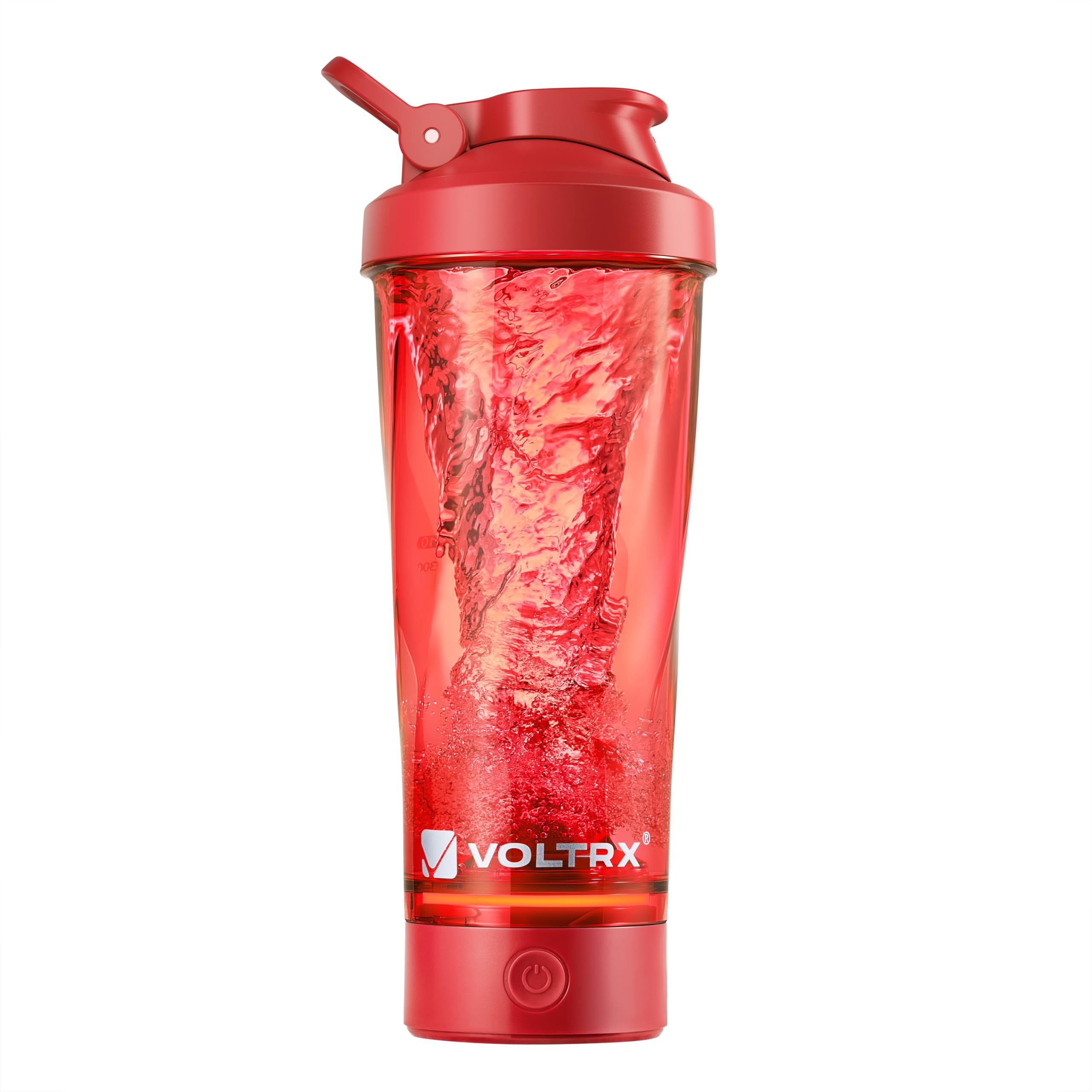 VOLTRX VortexBoost vista frontal mostrando diseño rojo y cierre hermético