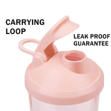 VOLTRX VortexBoost junto a una botella de agua para mostrar la capacidad 24 oz