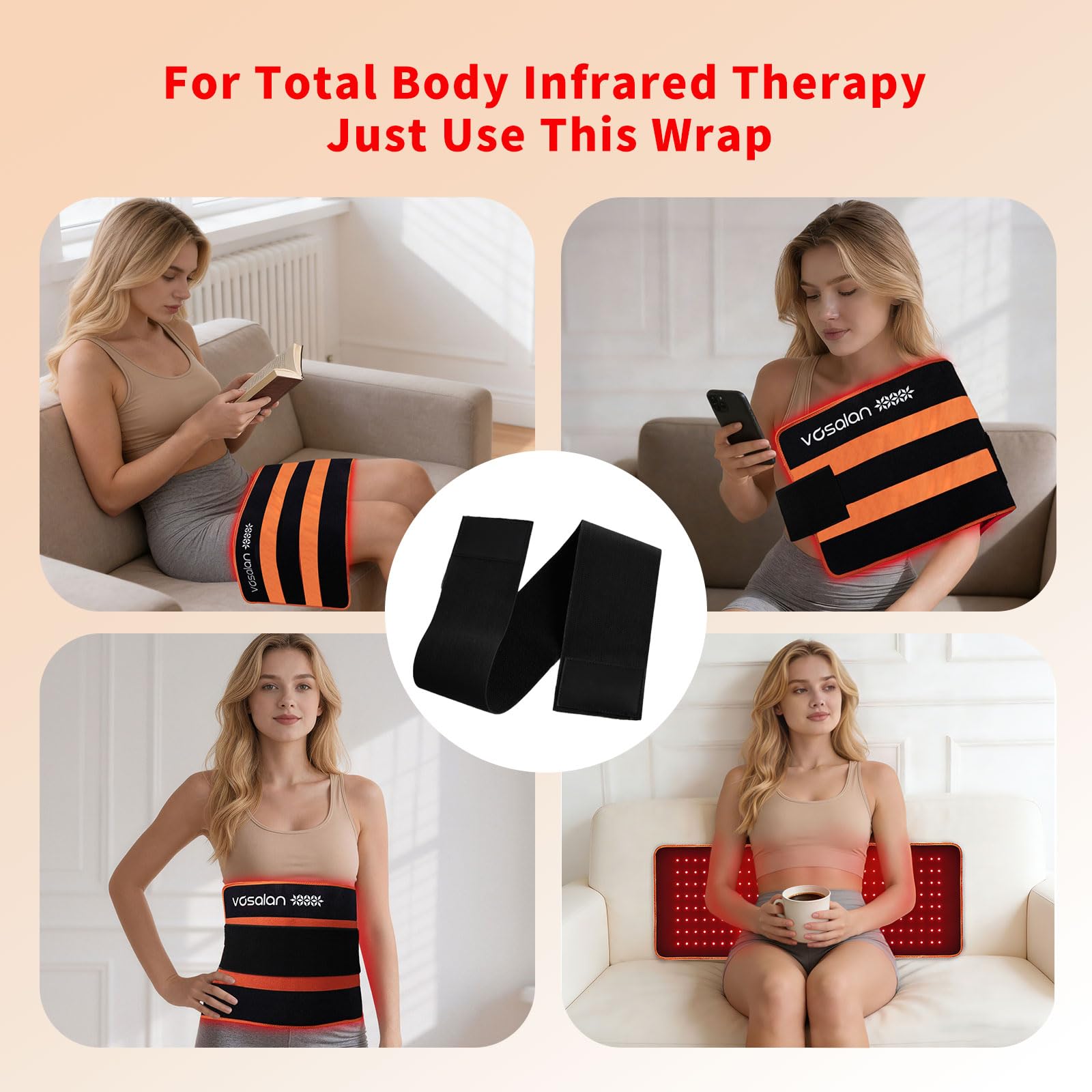 VOSALAN correa ajustable fijando la manta para tratamientos localizados