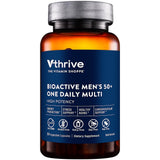Vthrive botella frontal mostrando diseño claro y suministro mensual