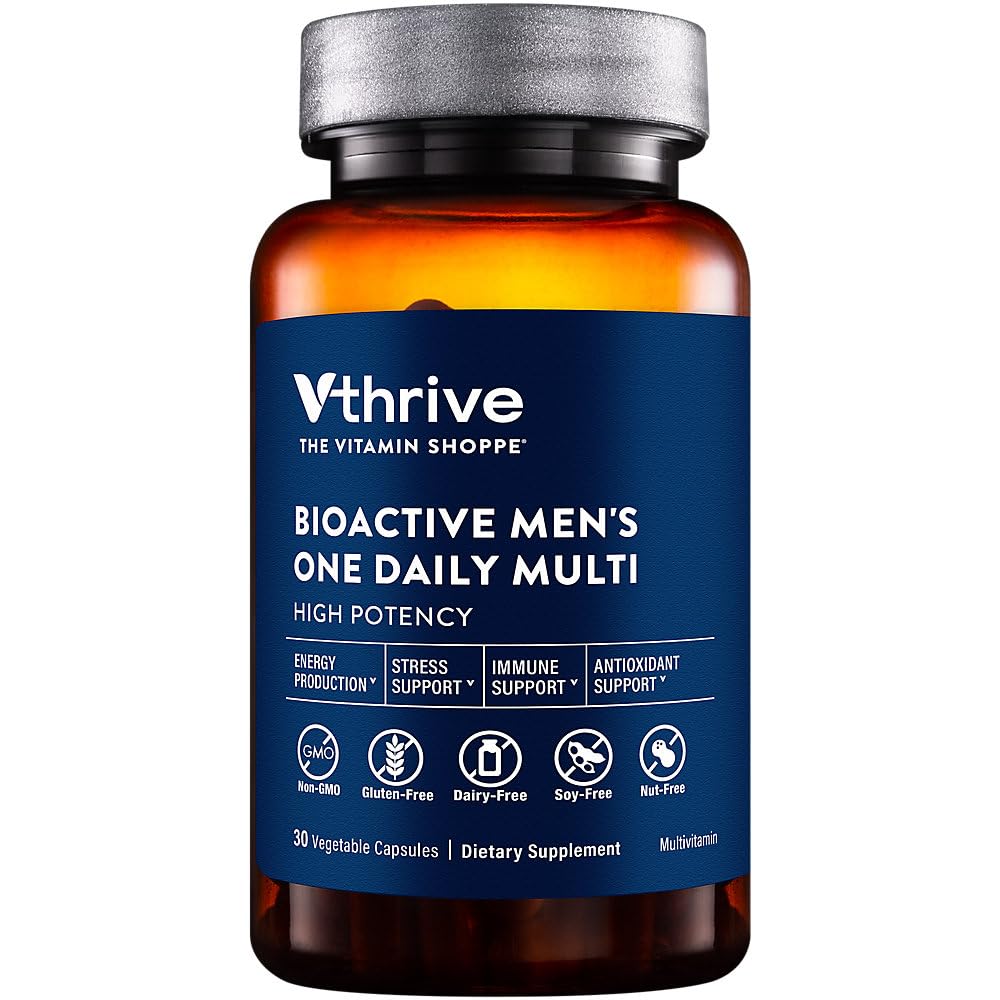 Vthrive frontal del envase mostrando diseño y cantidad de cápsulas para conveniencia