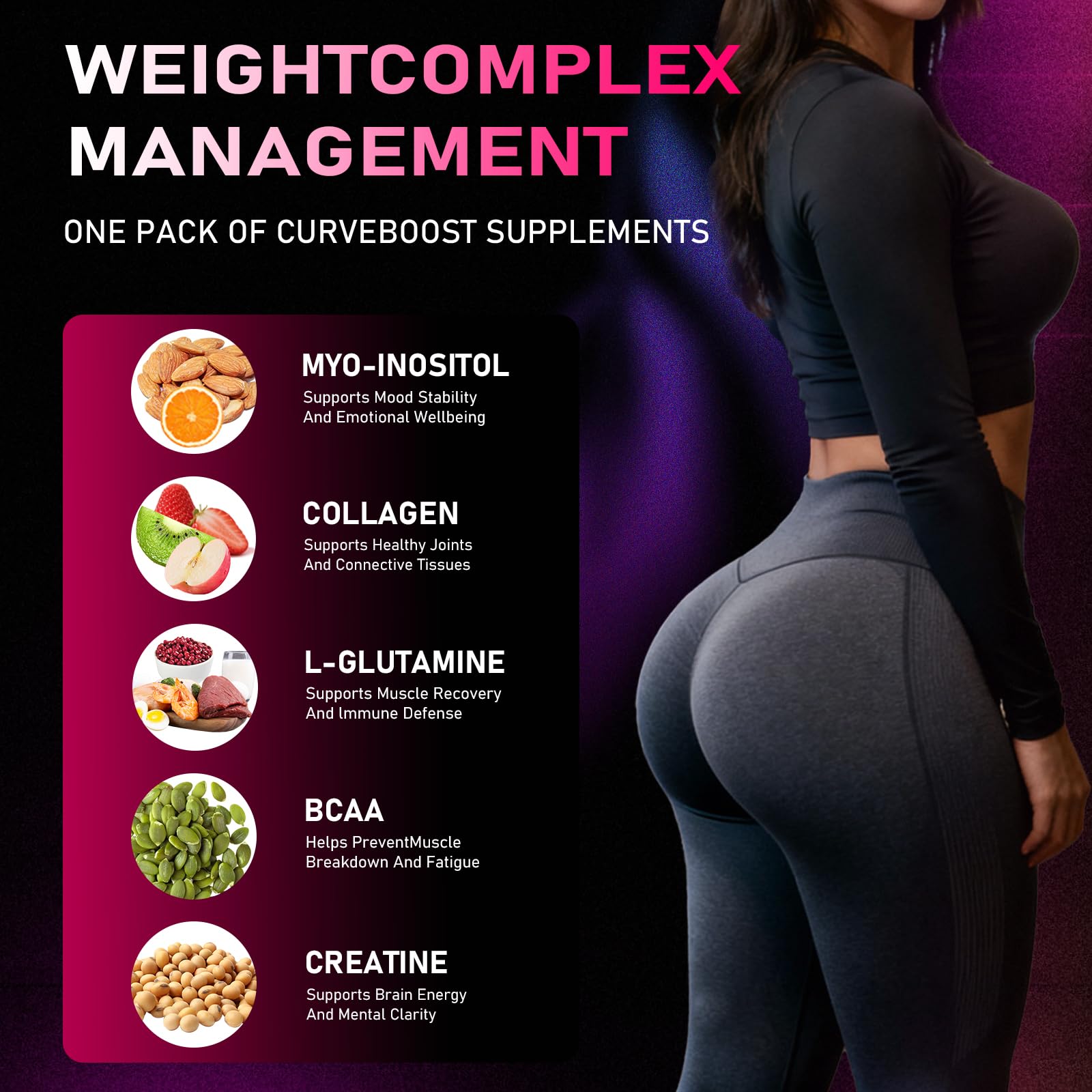 VYHTHY primer plano de la etiqueta con lista de ingredientes clave