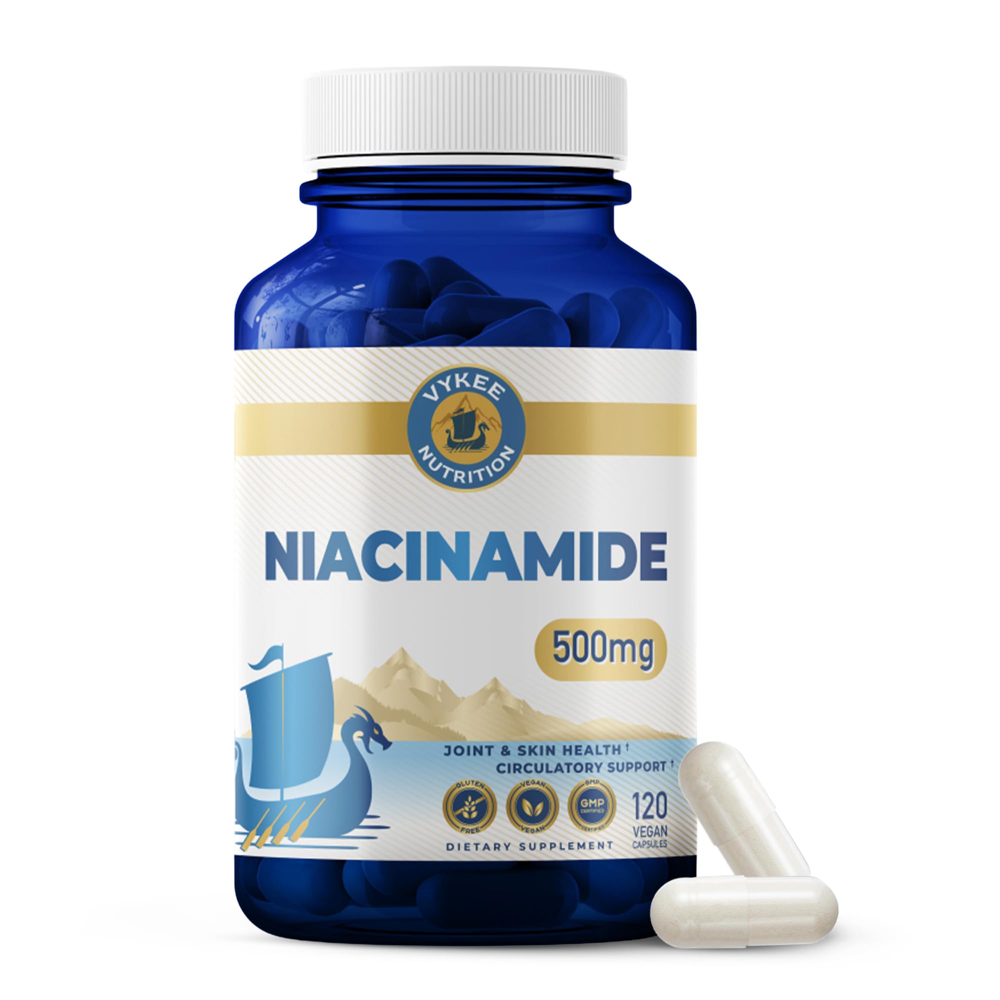 Vykee Nutrition botella frontal mostrando etiqueta y beneficio claro