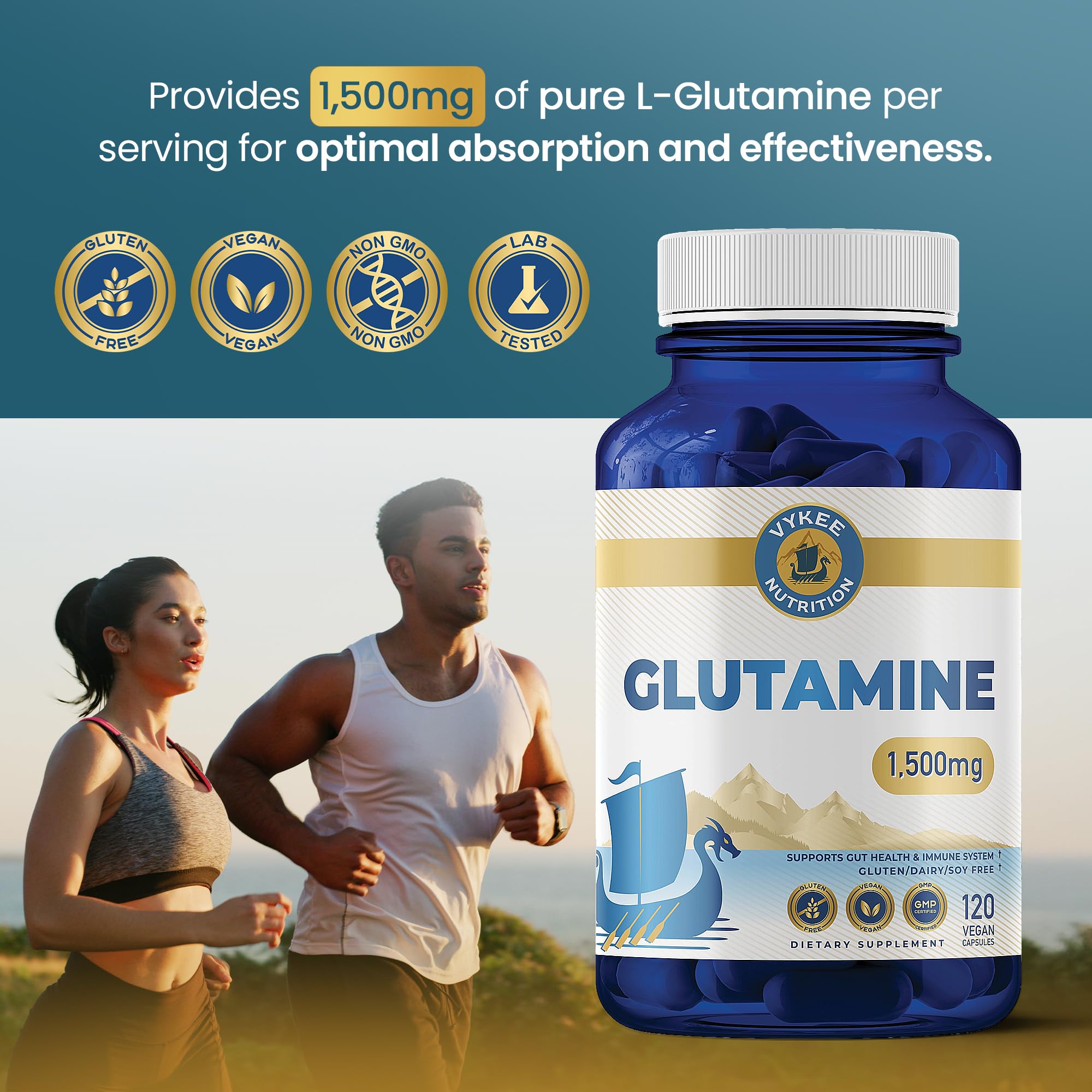 Vykee Nutrition cápsula en mano para mostrar escala y conveniencia diaria