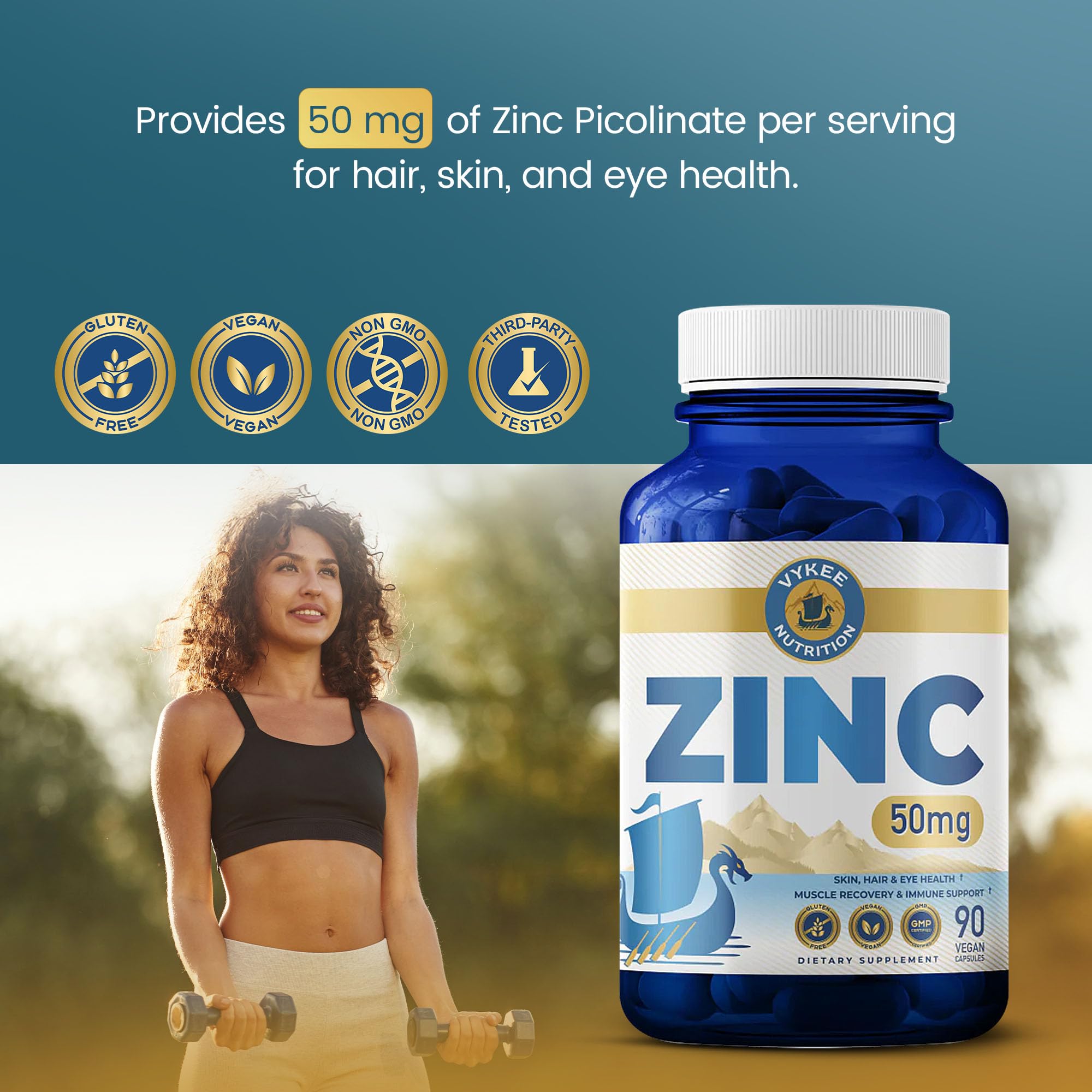 Envase Vykee Nutrition con código QR visible, transparencia y trazabilidad
