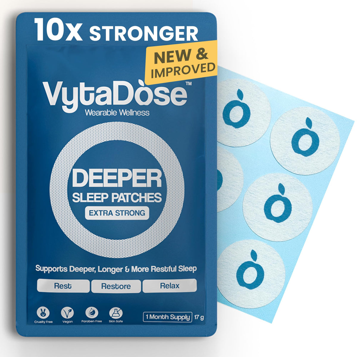 Vytadose empaque frontal mostrando caja y diseño, confianza y conveniencia