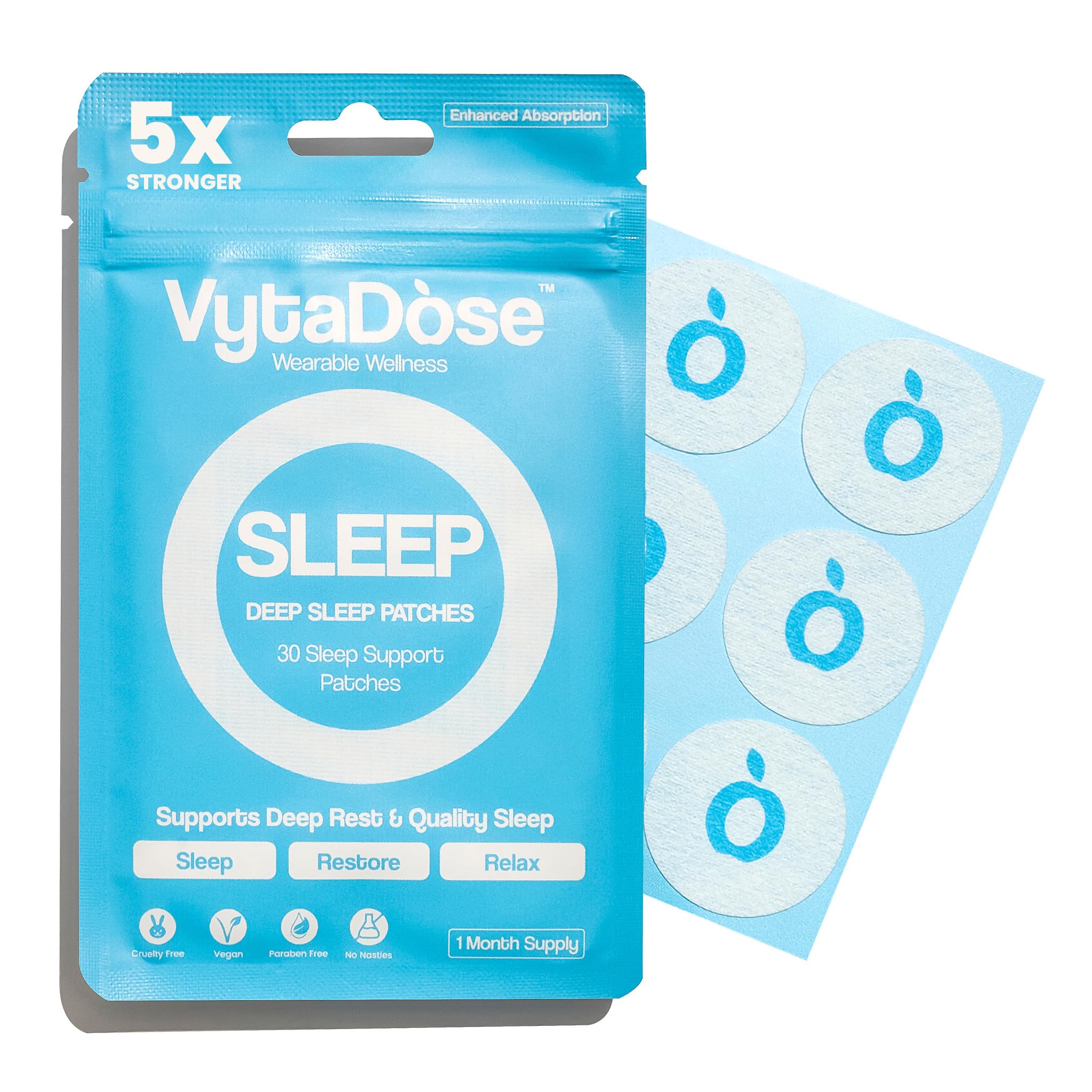 Vytadose empaque frontal mostrando 30 parches para uso mensual