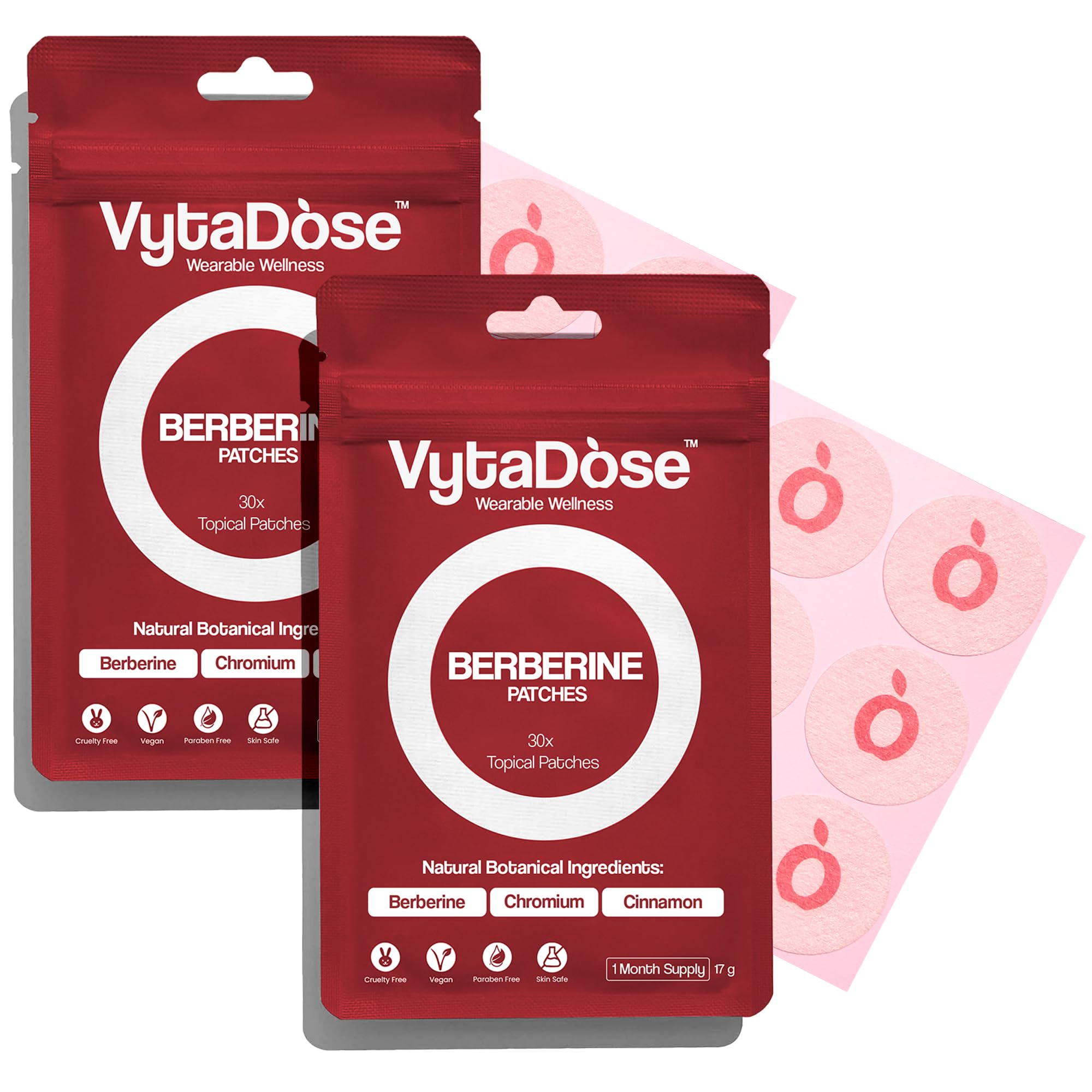 Vytadose empaque frontal del parche mostrando cantidad y formato práctico