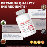 VYTRUZA frasco Vasculife junto a regla para comparar tamaño del producto