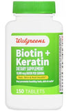 Walgreens tableta en primer plano, textura visible y fácil de tragar