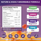 Etiqueta nutricional Wanish con información de calcio, magnesio, zinc y D3 clara