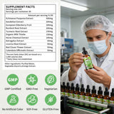 Wanish ingredientes naturales dispuestos para destacar fórmula botánica completa