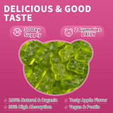 Gominolas Wanish junto a raíces de ashwagandha y hojas de rhodiola, origen natural