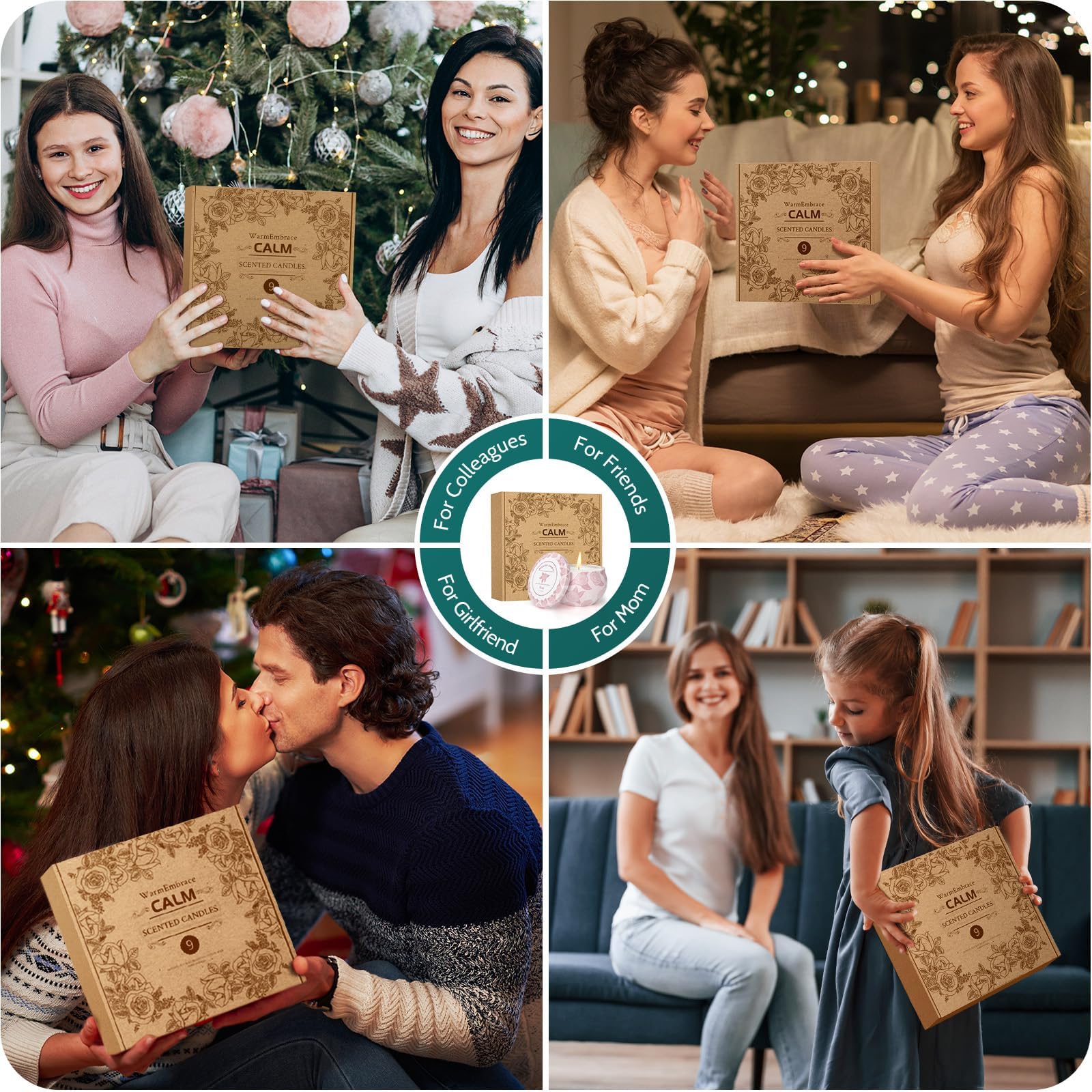 WarmEmbrace caja abierta mostrando las latas, presentación lista para regalar