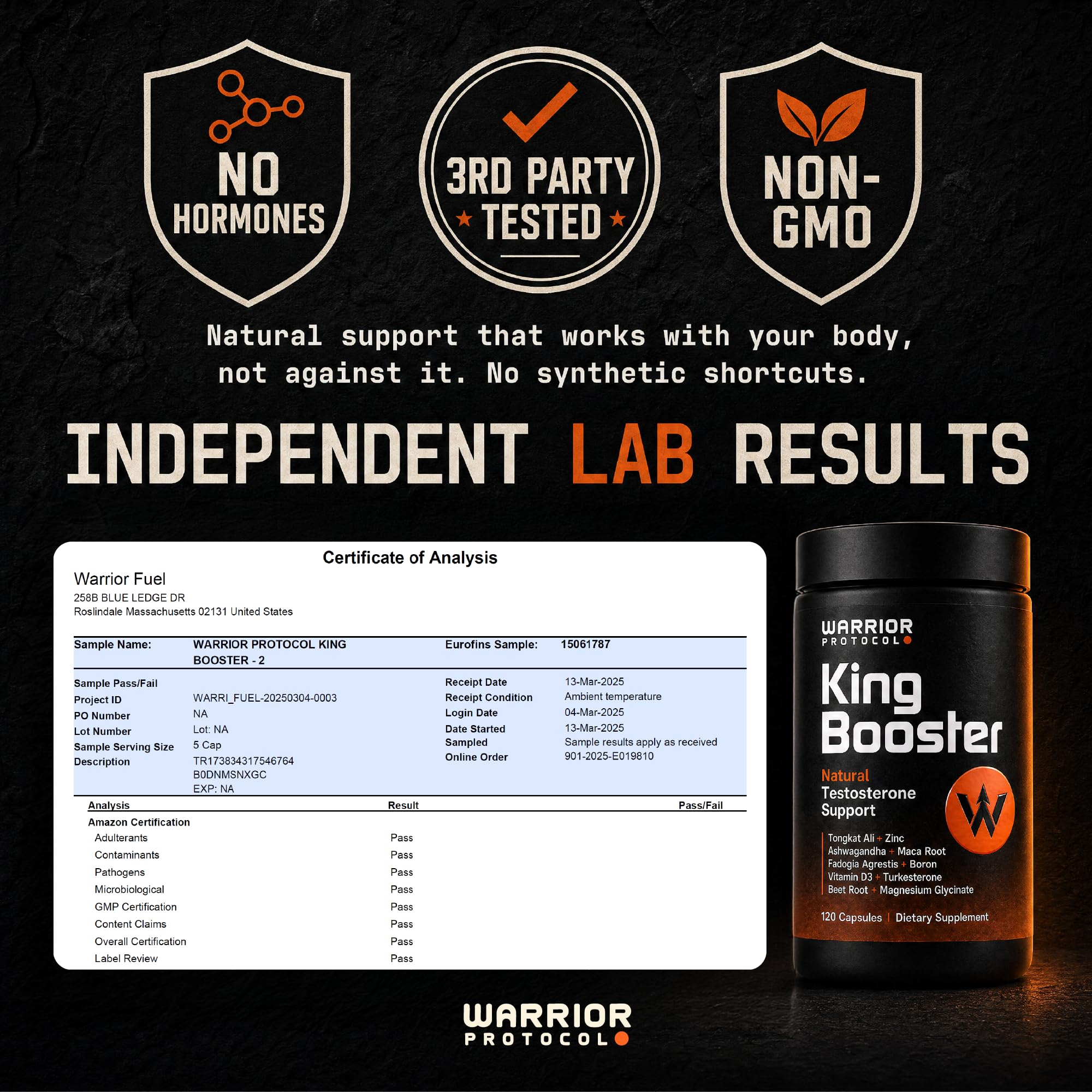 WARRIOR PROTOCOL caja y envase premium calidad de fabricación