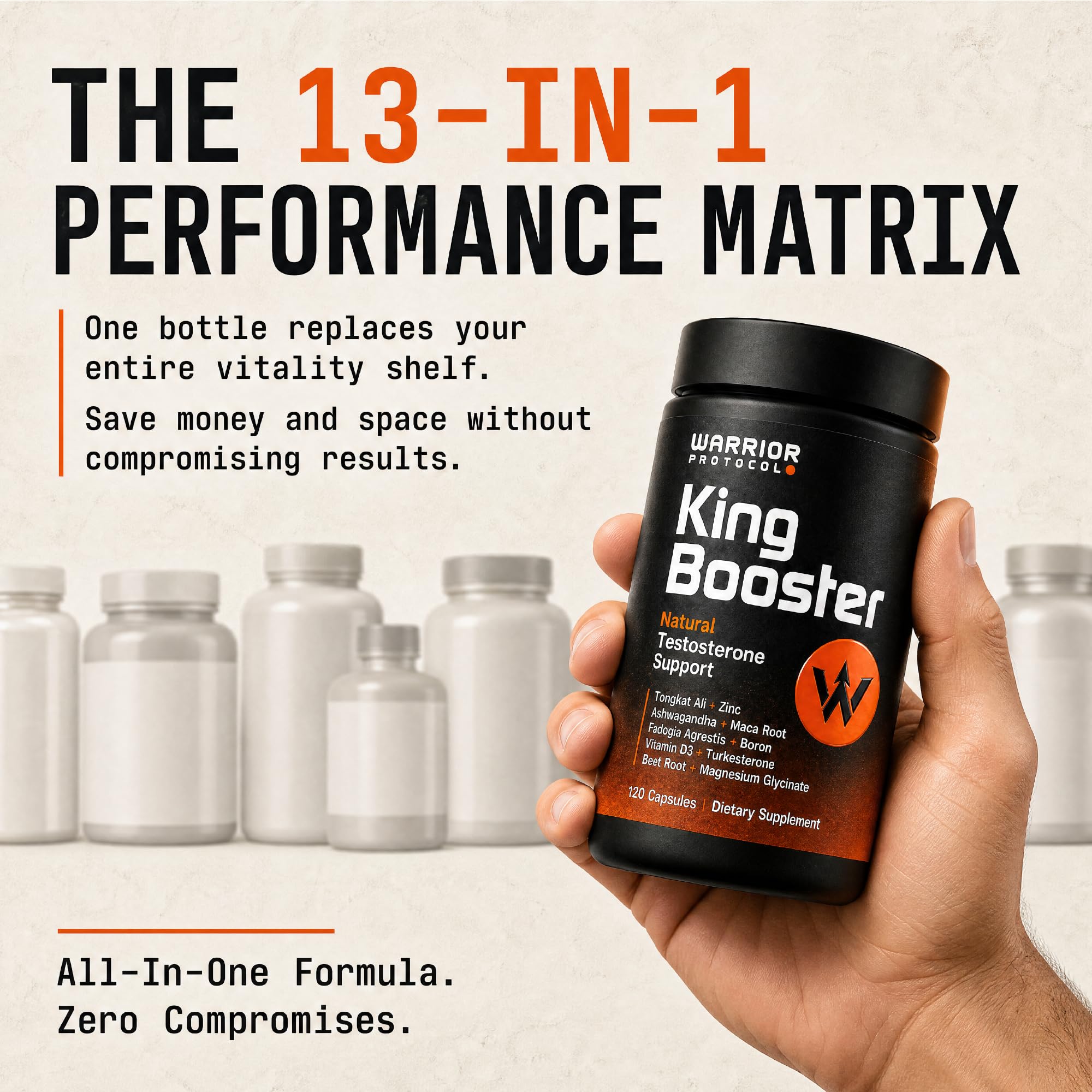 WARRIOR PROTOCOL suplemento en bolsa de gimnasio mejora desempeño