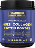 Warrior Strong Wellness frente del empaque mostrando la marca y la presentación, ideal para identificar el producto