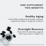WASHOKU FOOD SUPPLEMENT etiqueta que destaca Kurozu y Moromisu tradicionales