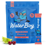 Waterboy frontal del paquete Cherry Limeade mostrando presentación práctica