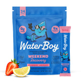 Waterboy paquete frontal con sobres, muestra fácil transporte y conveniencia
