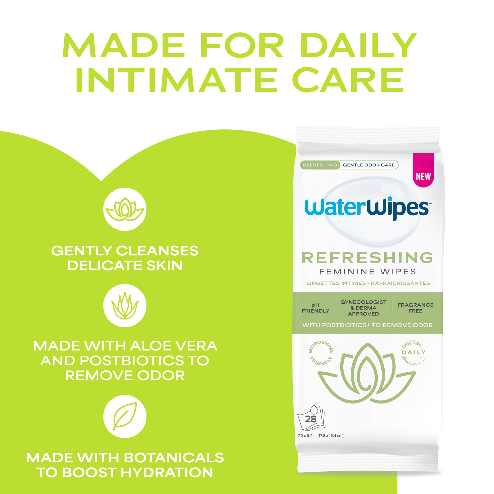 WaterWipes detalle del envase resellable que conserva la humedad