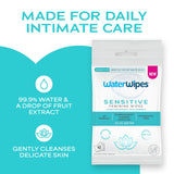 WaterWipes paquete resellable abierto con toallitas, fácil transporte y conservación
