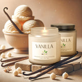 Waxcanpy primer plano textura de cera de soya, combustión limpia