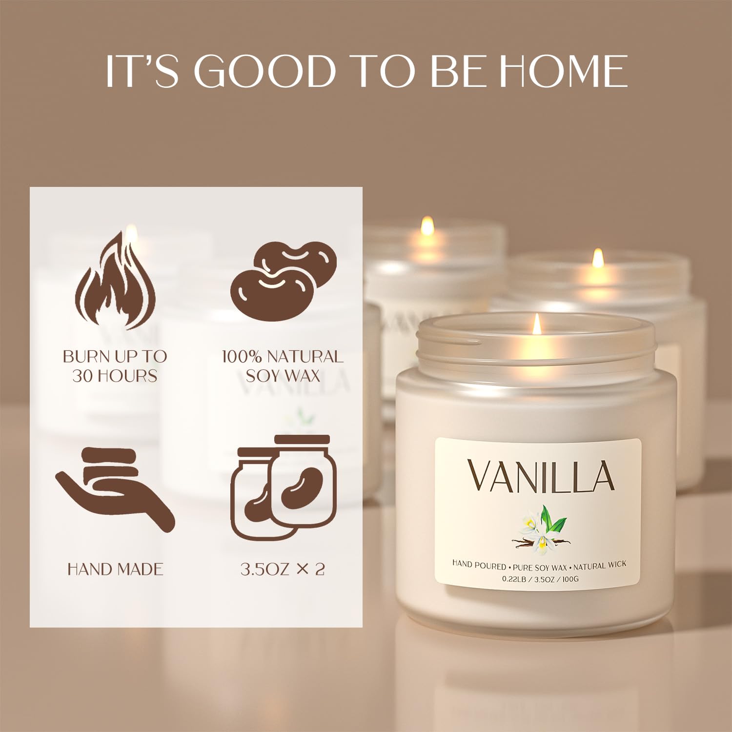 Waxcanpy etiqueta elegante en frasco, diseño minimalista decorativo