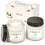 Waxcanpy pack frontal con dos velas vainilla, aporta calidez decorativa