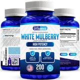 We Like Vitamins frasco frontal mostrando 200 cápsulas y beneficio de larga duración