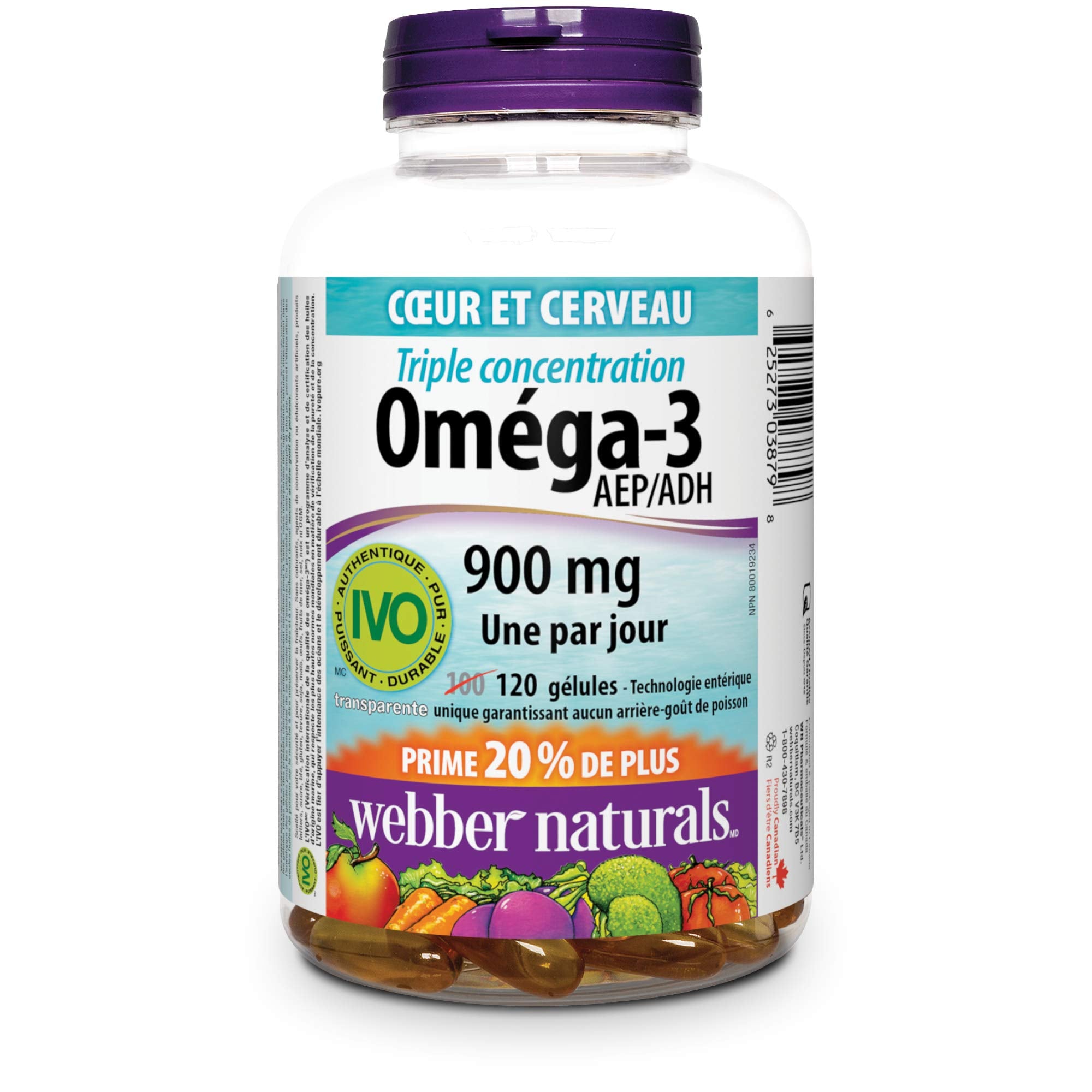 Webber Naturals cápsulas primer plano, textura lisa y aspecto puro